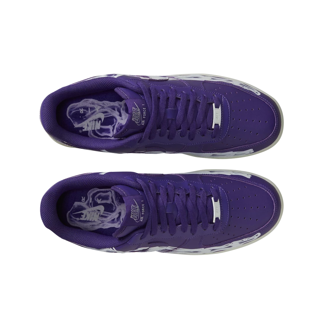 Nike Air Force 1 Low Purple Skeleton Halloween