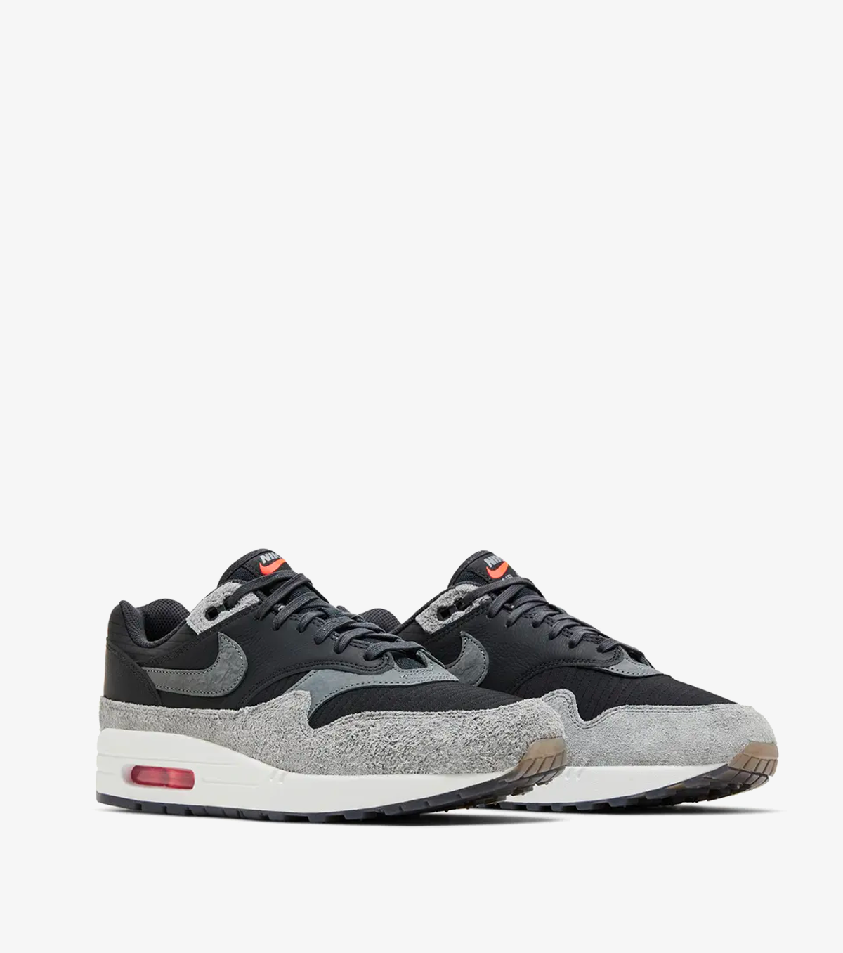 Air Max 1 Premium 'Dark Smoke Grey Flash Crimson'
