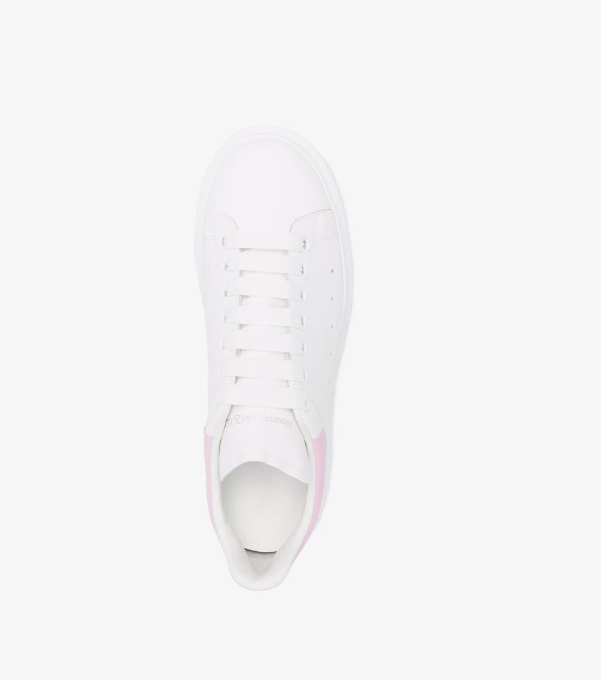 Oversized Low-Top White Leather Sneakers - SNKRBASE
