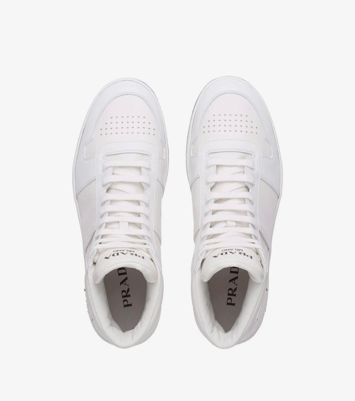 ( W ) Perforated triangle-logo high-top - SNKRBASE